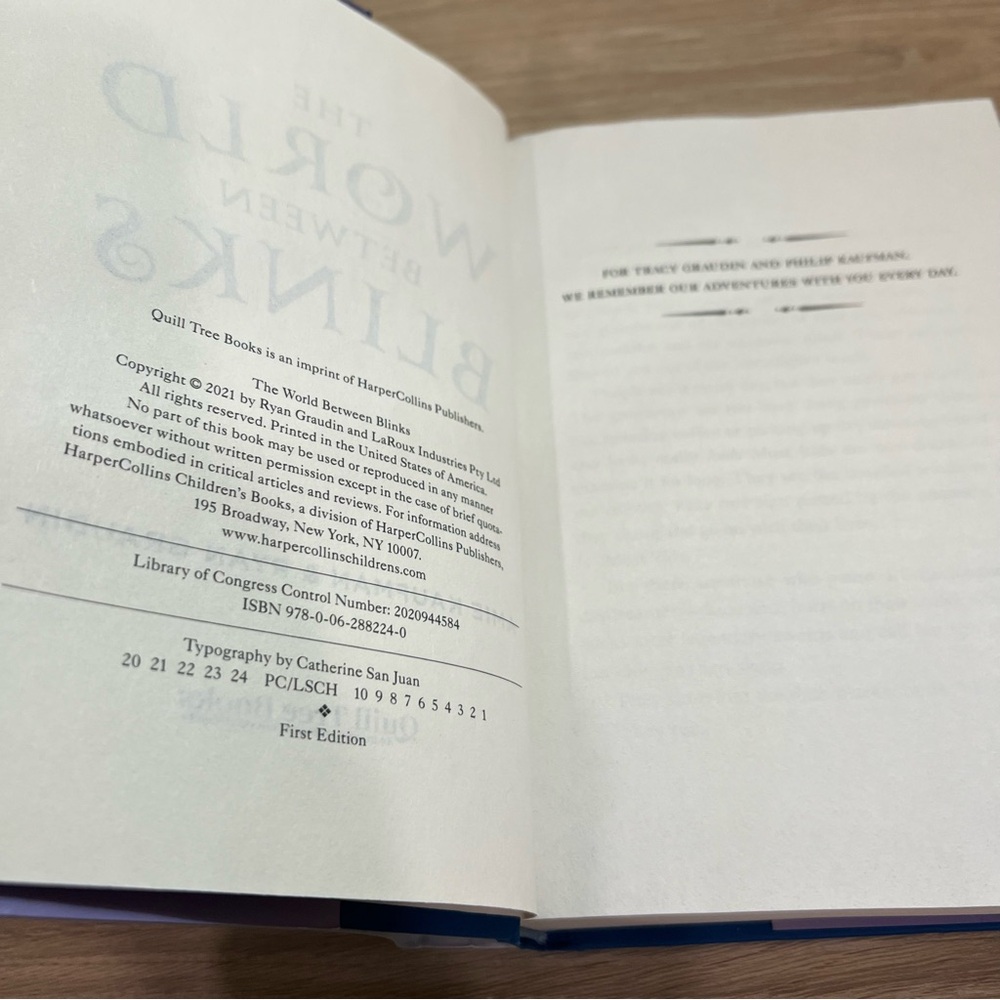 The World Between Blinks Book 1 Amie Kaufman Ryan Graudin First Edition HC - Picture 12 of 16